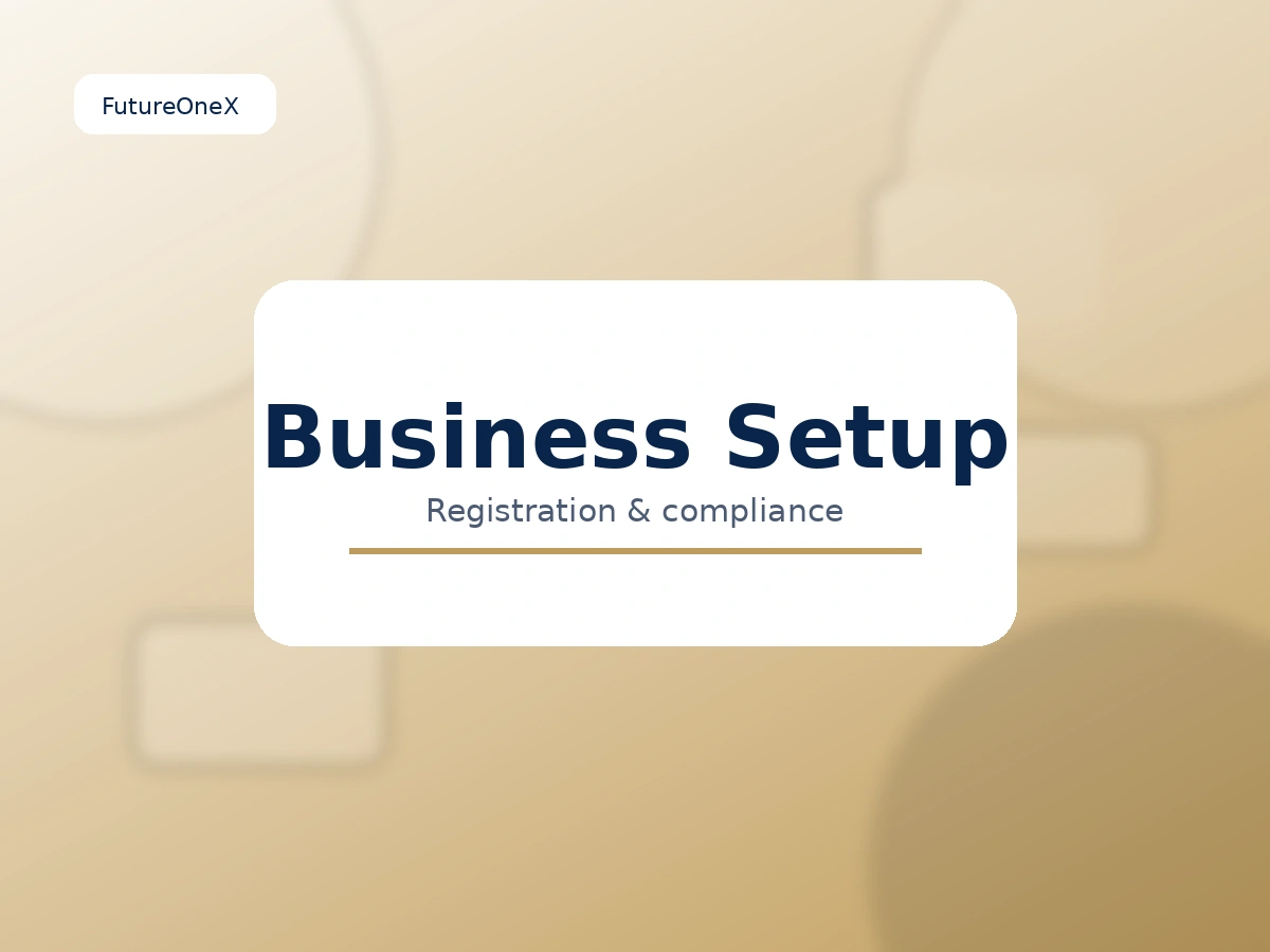 Business Setup illustrative brand mockup