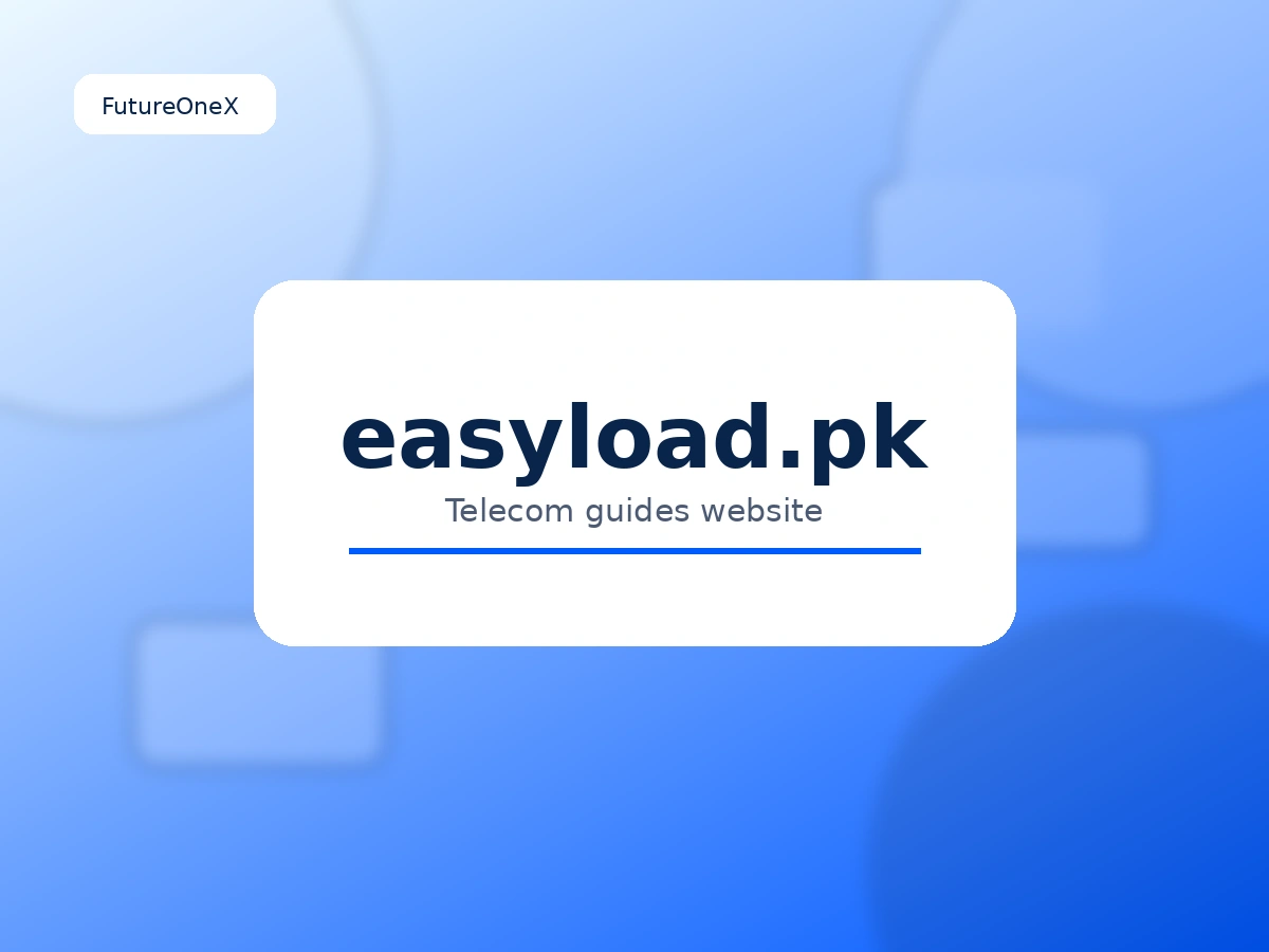 easyload.pk illustrative brand mockup