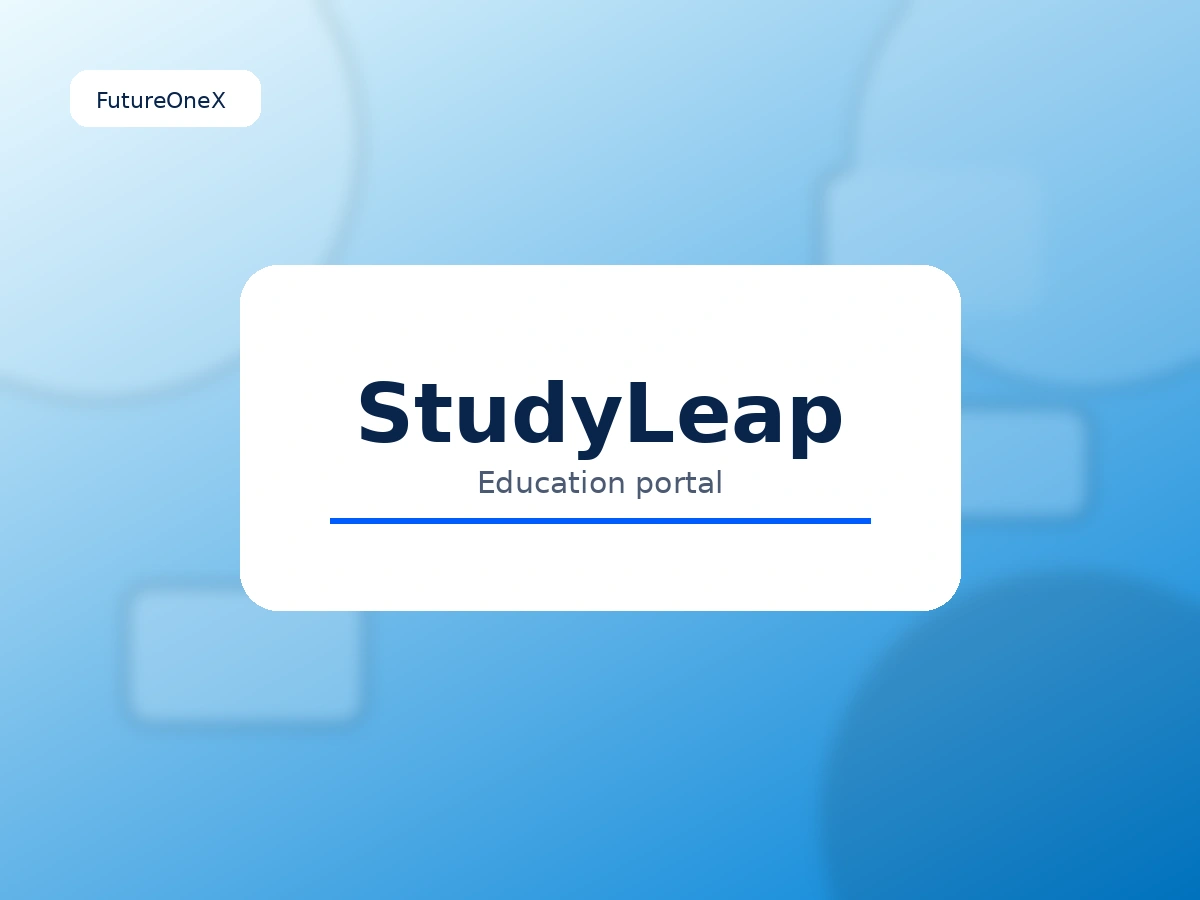 StudyLeap illustrative brand mockup